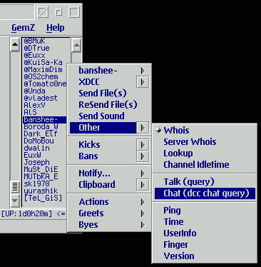 r-click menu